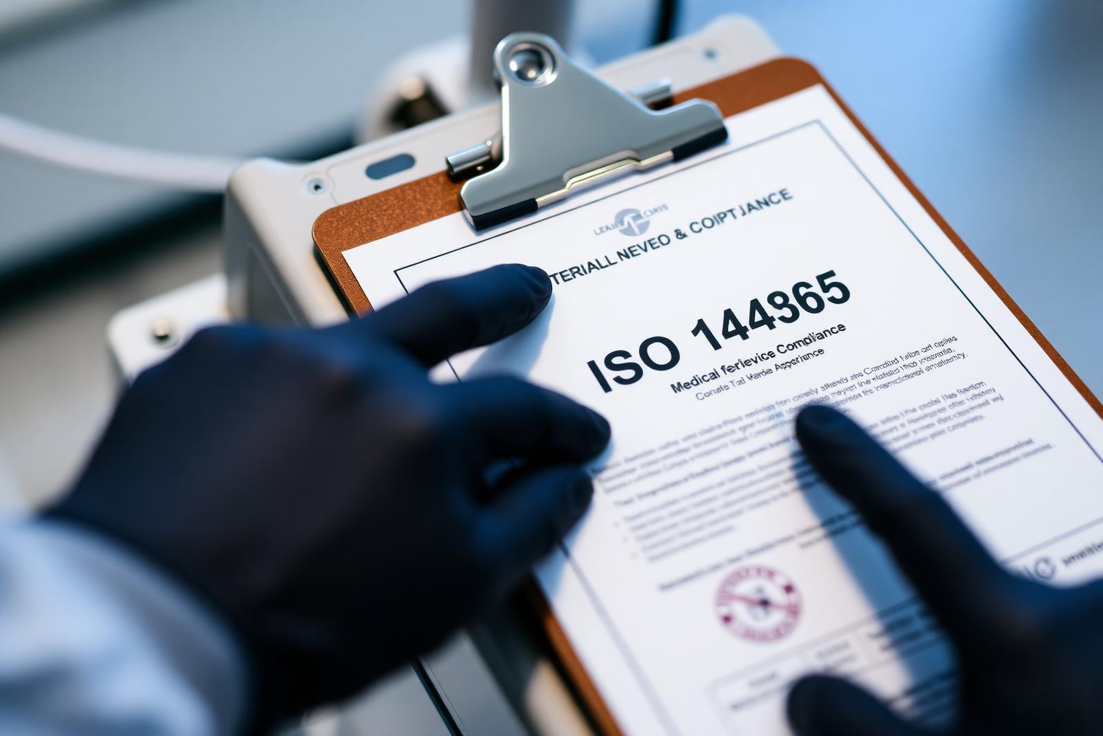 ISO 13485 medical device compliance certificate