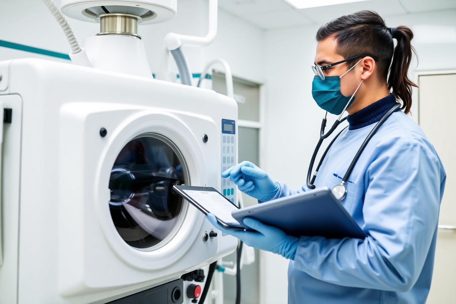 Preventive maintenance of a hospital ventilator